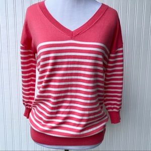 Maison Jules 3/4-Sleeve V-Neck Sweater - Small